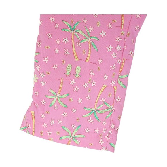 AW Golf by Allyson Whitmore Womens Golf Pants Capris Size 8 Pink Tropical Palms - Picture 5 of 6